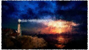 Abstract Impressionism Nature Landscape Digital Painting photo