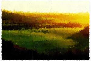 Abstract Impressionism Nature Landscape Digital Painting photo