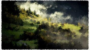 Abstract Impressionism Nature Landscape Digital Painting photo