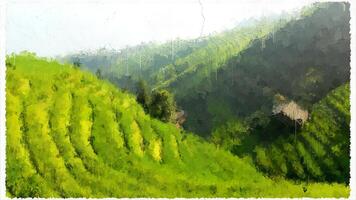 Abstract Impressionism Nature Landscape Digital Painting photo