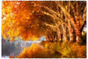 Abstract Impressionism Nature Landscape Digital Painting photo