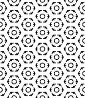 patrón abstracto sin costuras en blanco y negro. fondo y telón de fondo. diseño ornamental en escala de grises. vector