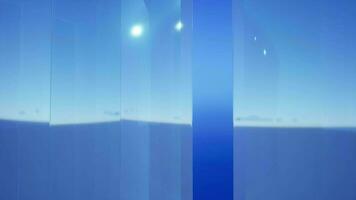 abstrato fundo do digital Largo horizonte com vidro folhas video