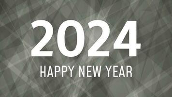 2024 Happy New Year on colorful background vector