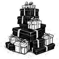 Pile of Gifts vector