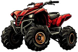 ATV on White 2 vector