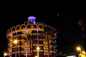 noche paisaje en el Español isla de tenerife con el Oceano en el antecedentes foto