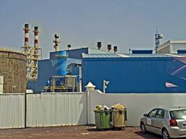 scenery with the city's characteristic white buildings from the Spanish island of Lanzarote on a warm summer day photo