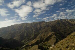 summer natural landscape of the Canary Island Gomera in Spain photo