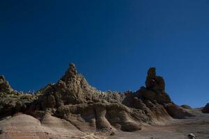 landscape from the Canary Island of Tenerife in the center of the island with a cloudless sky photo