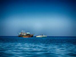 summer seafront landscape on the Greek island of Rhodes photo