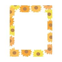 A place for cute photos of sunflowers vector