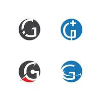 Letter G Art Icon And Symbol Template vector