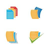 Document Icon And Symbol Vector Template Illustration