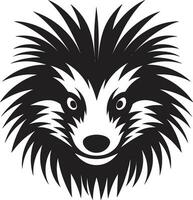 Abstract Porcupine Vector Symbol Porcupine Quill Emblematic Icon