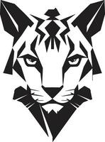 Mysterious Majesty Black Vector Ocelot Ocelots Roar Vector Logo Emblem