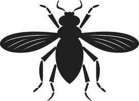 Black Vector Aphid Logo Elegance in Simplicity Antique Black Vector Aphid A Mark of Timeless Beauty