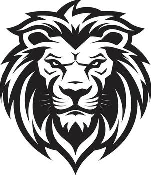 merodeando majestad negro león icono en vector el majestuoso cazador en el merodear negro león emblema excelencia el silencio acosador