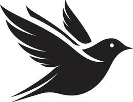 Stork Silhouette Design Heron Monogram Symbol vector