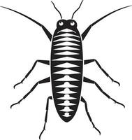 Ebon Excellence of the Deep Black SilverFish Emblem Silent Shimmering Beauty Midnight Marine Marvel vector