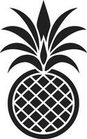 Stylish Pineapple Silhouette Modern Noir Pineapple vector