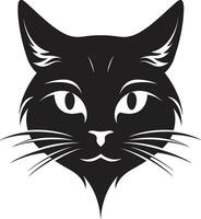 ensombrecido emblema de el gato agraciado bigote y pata huellas dactilares vector