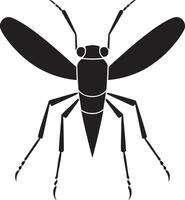 Modern Mosquito Symbol Minimalistic Mosquito Badge vector