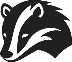 Modern Badger Icon Badger Head Emblem vector