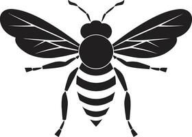 Beehive Kingdom Seal Honey Bee Face Badge vector