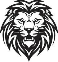 Vector Valor Black Lion Symbol Sable Silence Lion Logo in Vector