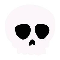 Creepy skull illustration vector