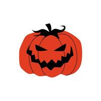 Creepy pumpkin illustration vector