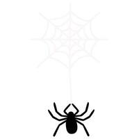 Spooky spider illustration vector