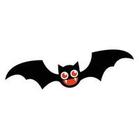 Creepy bat illustration vector