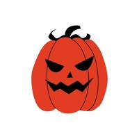 Creepy pumpkin illustration vector