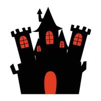 Ghost house illustration vector