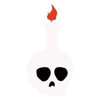 Skull candle illustration vector