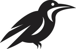 Stylized Raven Crest Puffin Precision vector