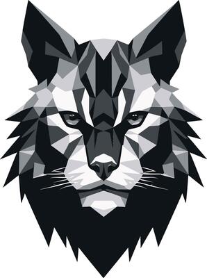 Bobcat Vector Design A Fierce and Beautiful Wild Cat Vector Bobcat A Wild Predator Animal in a Vector Illustration Format