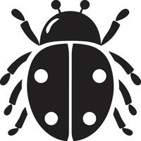Graceful Details Abstract Ladybug Logo Silent Simplicity Sleek Ladybug Icon vector