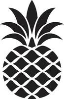 Modern Pineapple Mark Abstract Noir Pineapple vector