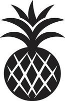 Pineapple in the Limelight Sleek Tropical Logo vector