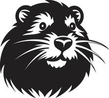 Industrious Beaver Logo Beaver Dynasty Profile vector