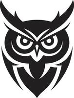 Feathered Friend Vector Symbol Enigmatic Owl Logo Concept