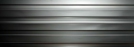 Panoramic metal texture, steel silver background - AI generated image photo