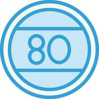 Speed limit Vector Icon Design Illustration