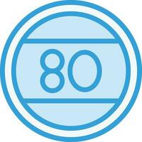 Speed limit Vector Icon Design Illustration