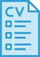 Cv Vector Icon Design Illustration