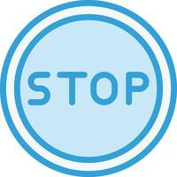 Stop Vector Icon Design Illustration