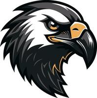 depredador halcón un negro vector logo para el temido negro halcón depredador logo un vector logo para el temido